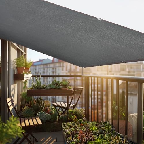 Image of winemana 50% Black Shade Cloth, 6.6 x 10 FT Durable Mesh Tarp with Grommets, Garden Sunblock Shade Cloth Shading Antifreezing for Plants Cover, Greenhouse, Barns Kennel, Patio, Tomatoes
