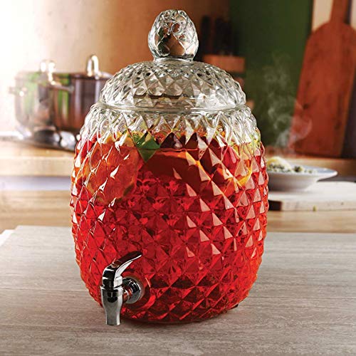 image for Circleware Sun Tea Jar Beverage Dispenser and Glass Lid Party Entertai