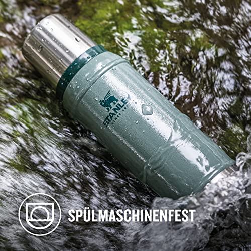 Stanley Classic Legendary Thermosflasche Edelstahl 750ml - Thermos Hält 20 Stunden Heiß oder Kalt - Edelstahl Thermoskanne - BPA-Frei - Spülmaschinenfest - Hammertone Green