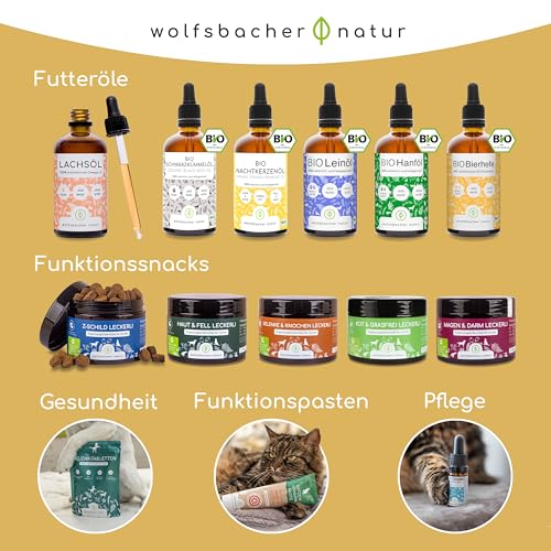 Bio-Bierhefe für Hunde und Katzen | 100 ml flüssige Bierhefe | 100% Bio zur Haut- und Fellpflege, Futterergänzung mit Vitamin B, reich an Mineralien & Spurenelementen, DE-ÖKO-060