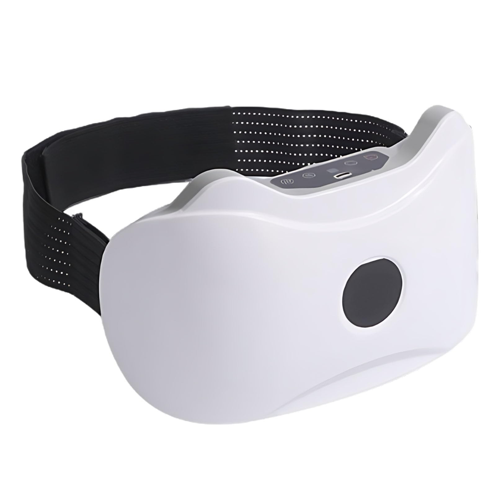 1 Stk Kabelloser elektrischer Bauchmassager, Bianshi-Stein-Wärmekompress, Dual-Head-Design, 2 Stufen, Massager für Taille und Bauch, für Zuhause und Büro, USB-aufladbar