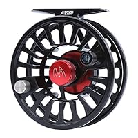 MAXIMUMCATCH Avid Serie Wert Fliegenfischen Rolle-1/3, 3/4, 5/6, 7/8, 9/10wt, 5 Farbe auszuwählen (Mattschwarz, 3/4wt)