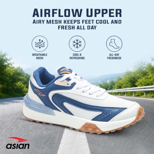 Image of ASIAN Powerkick-04 Men's Sneakers | Lightweight Sports Shoes with Cushioned Sole, Trendy Casual Sneakers for Gym, Running, Walking