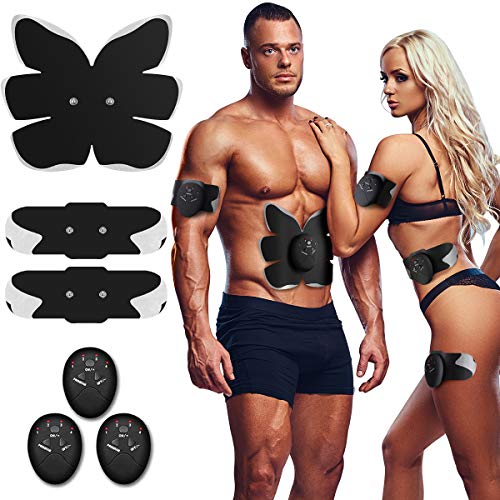 Antmona ABS Stimulator,Ab Machine,Abdominal Toning Belt Workout Portable Ab Stimulator Home Office Fitness Workout Equipment for Abdomen/Arm/Leg