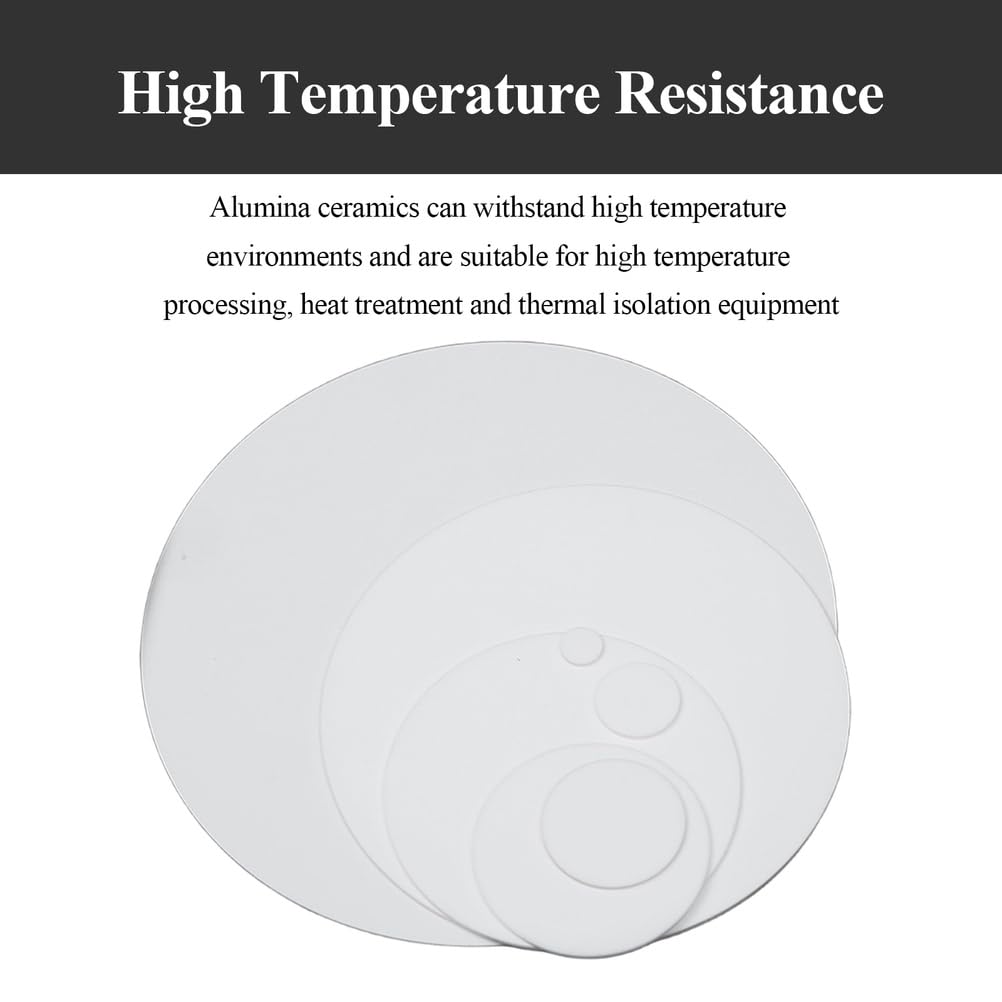 Piastra isolante rotonda in ceramica di allumina 10 pezzi Diametro 30 mm Spessore 2mm