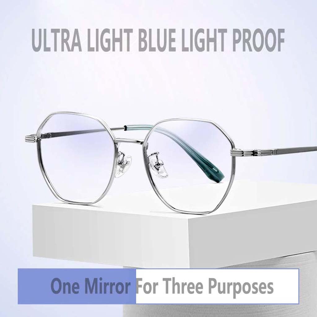 Occhiali da lettura lontane e vicini che cambiano colore intelligenti, luce anti-blu, antiriflesso, anti-affaticamento degli occhi, anti-uv, sonno migliore, adatti per schermo/tv/tablet/smartphone