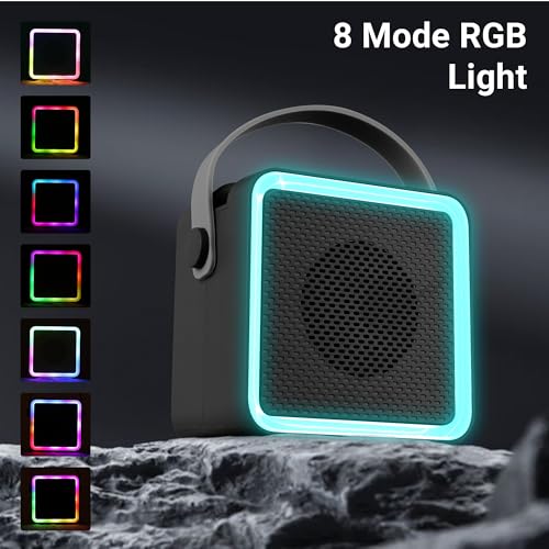 ZEBRONICS County 8, Portable Bluetooth Speaker, 8 Watts, Upto 7 Hours Playback, Passive Radiator, BTv5.3 | TWS | USB | mSD, RGB LED, Call Function,... - Image 5