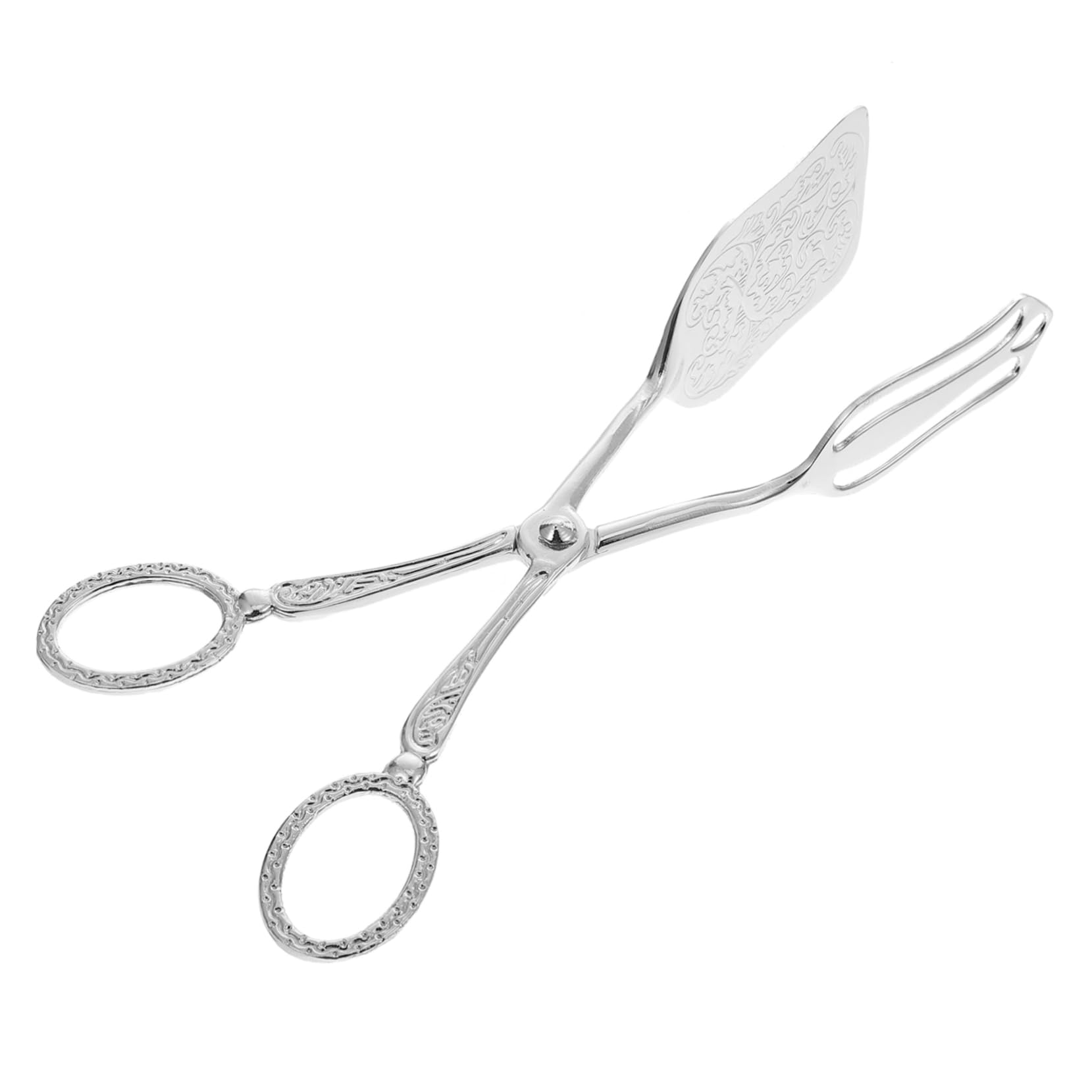 COLLBATH Zinc Alloy Food Tongs Bbq Clamp for Outdoor Grilling Buffet Serving and Desserts Heat Resistant Resistant Compact Design for