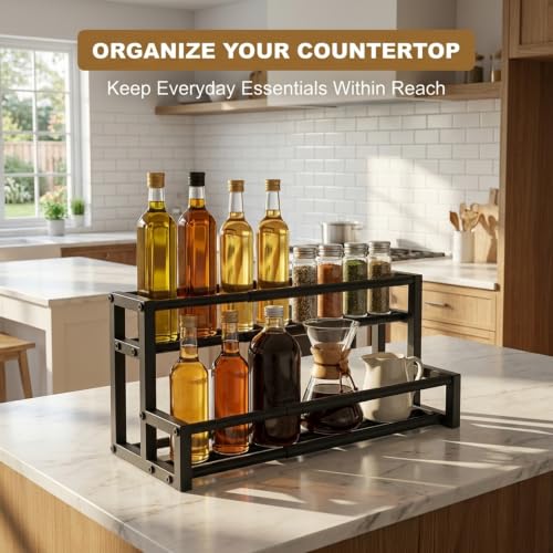 Expandable-Coffee-Syrup-Organizer-2-Tier-Shelf-for-6-12-Syrup-Bottles-Width-Adjustable-Storage-Rack-for-Coffee-Bar-Kitchen-Countertop-Accessories-Fits-Spices-Tea-More