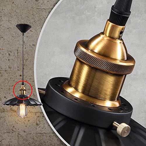 Lustre industriel E27 suspension luminaire hangilight rétro fer - 4