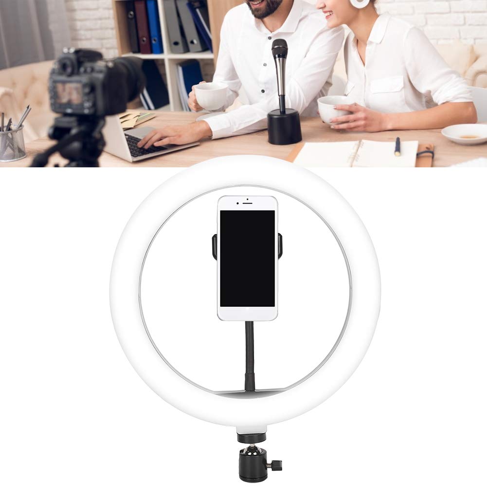Qukaim Anello di supporto per luce LED ad anello per fotografia e live streaming, 70 cm, supporto per lampada di bellezza per nail art e tatuaggi