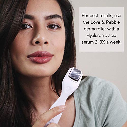 Derma-Roller-Microneedle-Skin-Care-Kit-for-Face-and-Body-with-FOUR-Professional-Grade-025-mm-Titanium-Replacement-Dermaroller-Heads-3-Disinfecting-Cups-and-Case-Face-Roller-Dermaplaning-tool