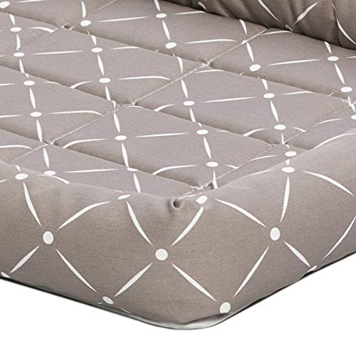 Image of Midwest Homes for Pets 40230-MRD Quiet Time Couture inchAshton inch Bolster Pet Bed, Medium Dog /30 inch, Mushroom