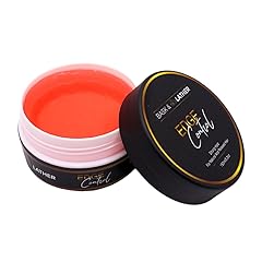 BASK & LATHER Strong Hold Edge Control Gel with Castor Oil, Non-Greasy, Non-Flaking, No White Cast, Long Lasting, Supports Hair Growth, Natural Formula, For All Hair Types, 5.3 Fl Oz
