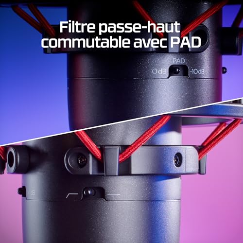 HyperX ProCast micro XLR avec condensateur à grand diaphragme pour studio - 6