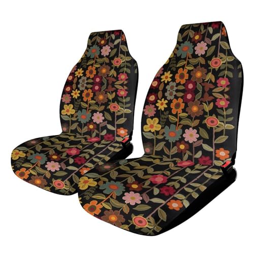 Housses de siège avant voiture rouge universelles pour masquer l'usure de vos fauteuils auto
