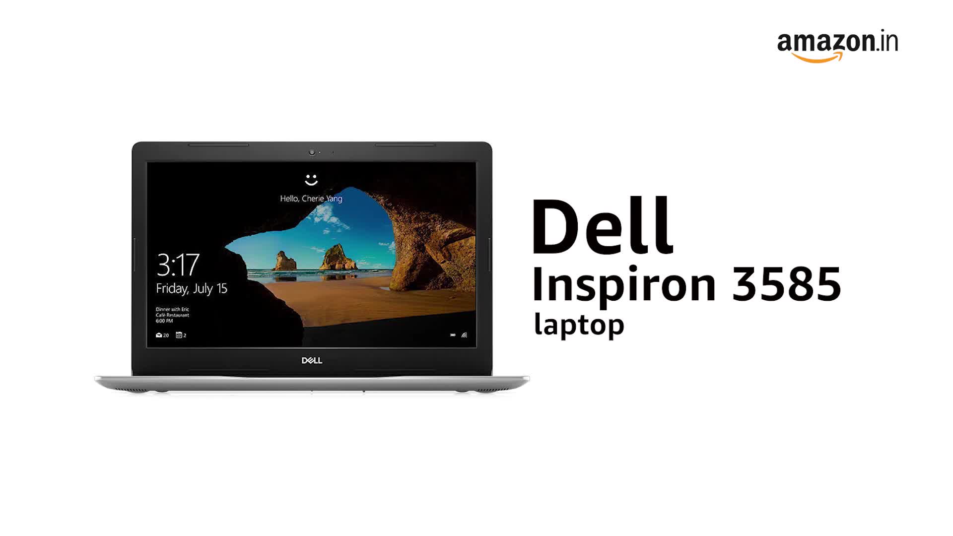DELL Inspiron 3585 15.6-inch HD Laptop (Ryzen 3 2200U/4GB/1TB HDD