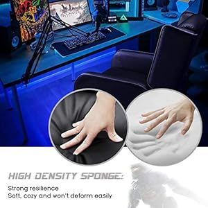 Lemberi gaming recliner chair for adults pu leather home theater seating video game chairs for living room ergonomic racing style single movie gamer lounge sofa grey  urban country home decor
