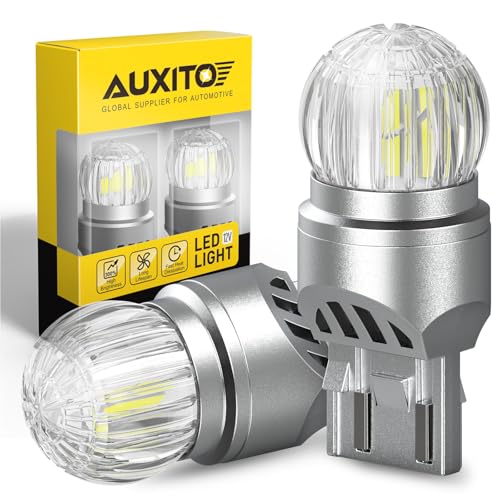 AUXITO 7443 LED Bulb White, Reverse Light 7440 7441 7444 T20 Super Bright for Backup Light Tail DRL Brake Signal Parking Lights Daytime Running Light Modules, Pack of 2