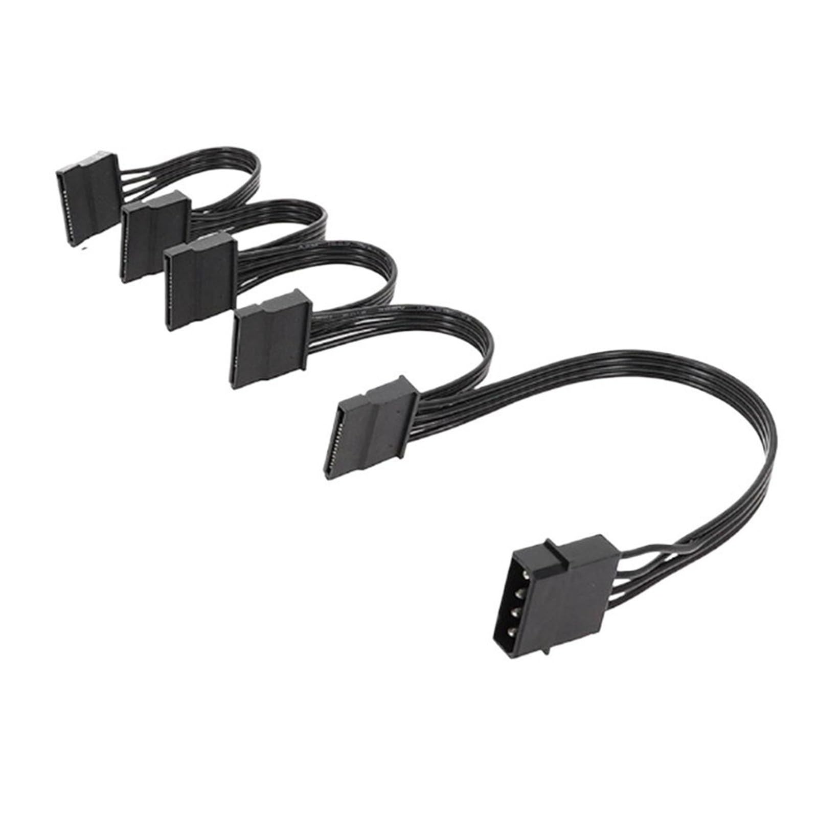 Generico Cavo di alimentazione LP4 IDE 4 pin maschio a multi SATA 15