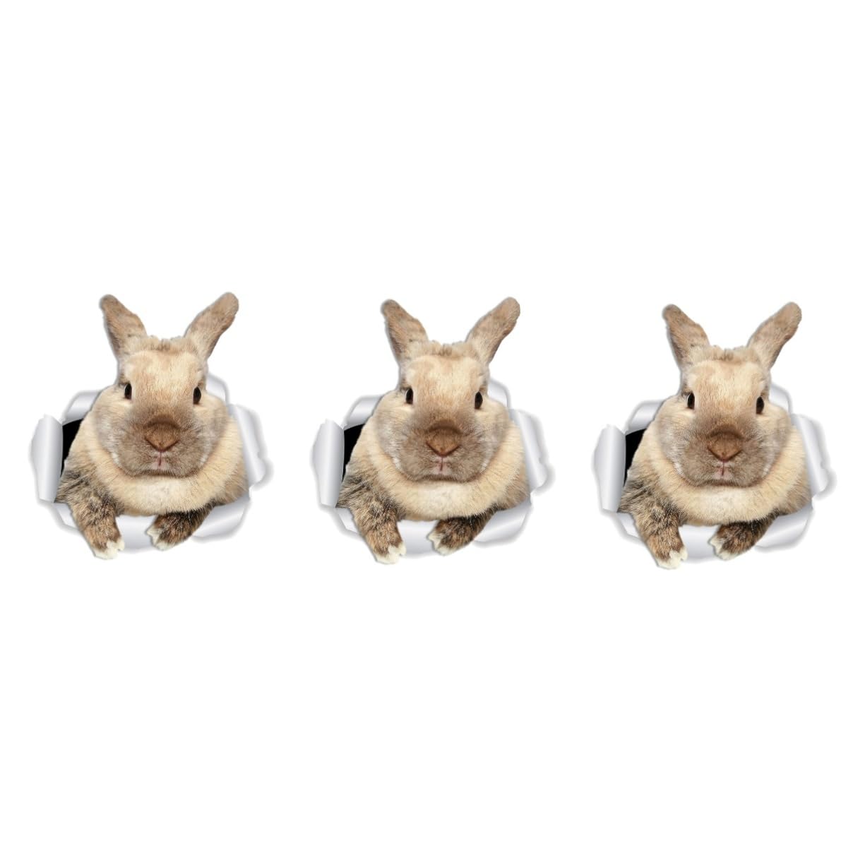 ifundom 3hojas Pegatina De Conejo Para Pared Autoadhesiva Para Habitaciones Infantiles y Decoración Del Para Diversas Superficies