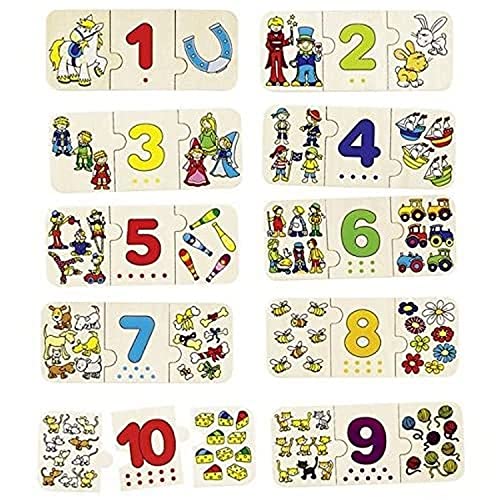 Preisvergleich Produktbild Goki 57594 - Puzzle - Zählen und zuordnen