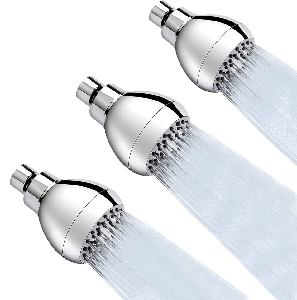 Image of High Pressure Fixed Shower Head 3 Inch Saving Water Chrome Anti-leak Shower Head For Powerful Water Rain Easy Installation for Relaxing and Comfortable Shower Experience