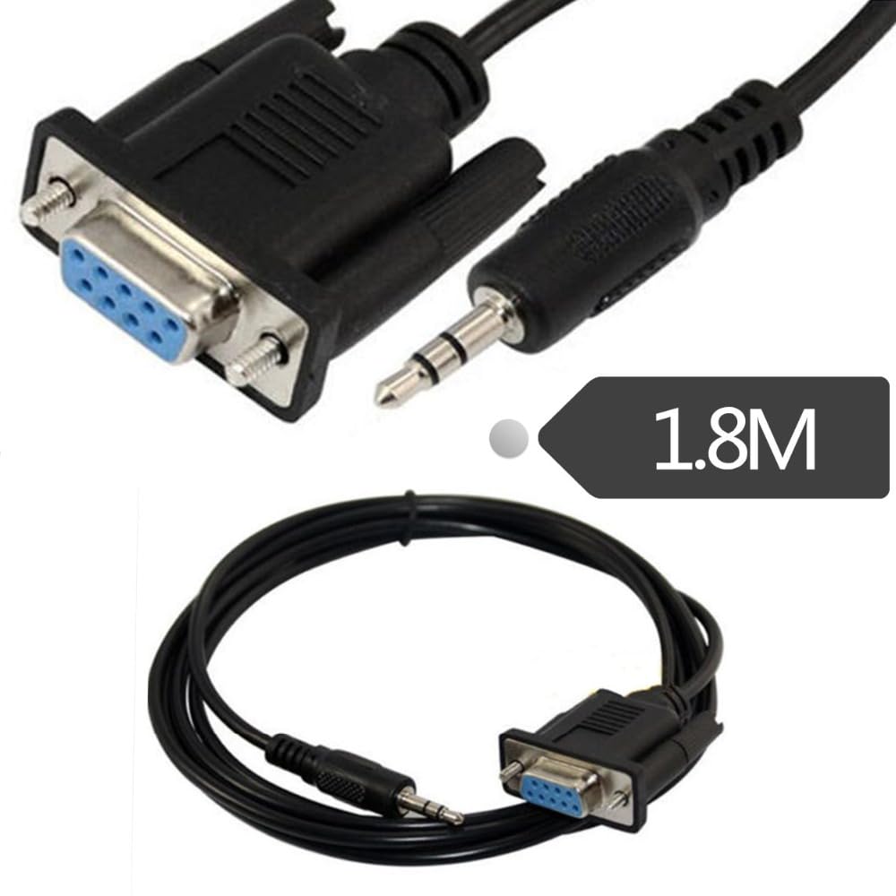 Wiring Connecting Terminals - 9 PIN RS232 DB9 Female to 3.5MM 3P Male Jack Adapter Serial Cable 180cm - (Color: 180cm)