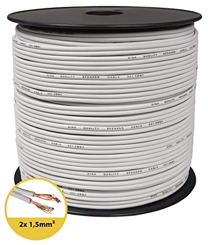 Toolcity Cavo Per Altoparlanti 2x2,50 Mm² – 10 Metri – Rame CCA – Flessibile E Trasparente - 4
