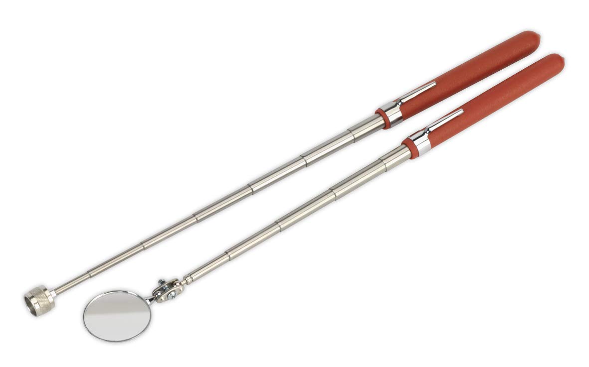 Sealey 2 Piece Telescopic Pick Up And Inspection Mirror Tool Kit