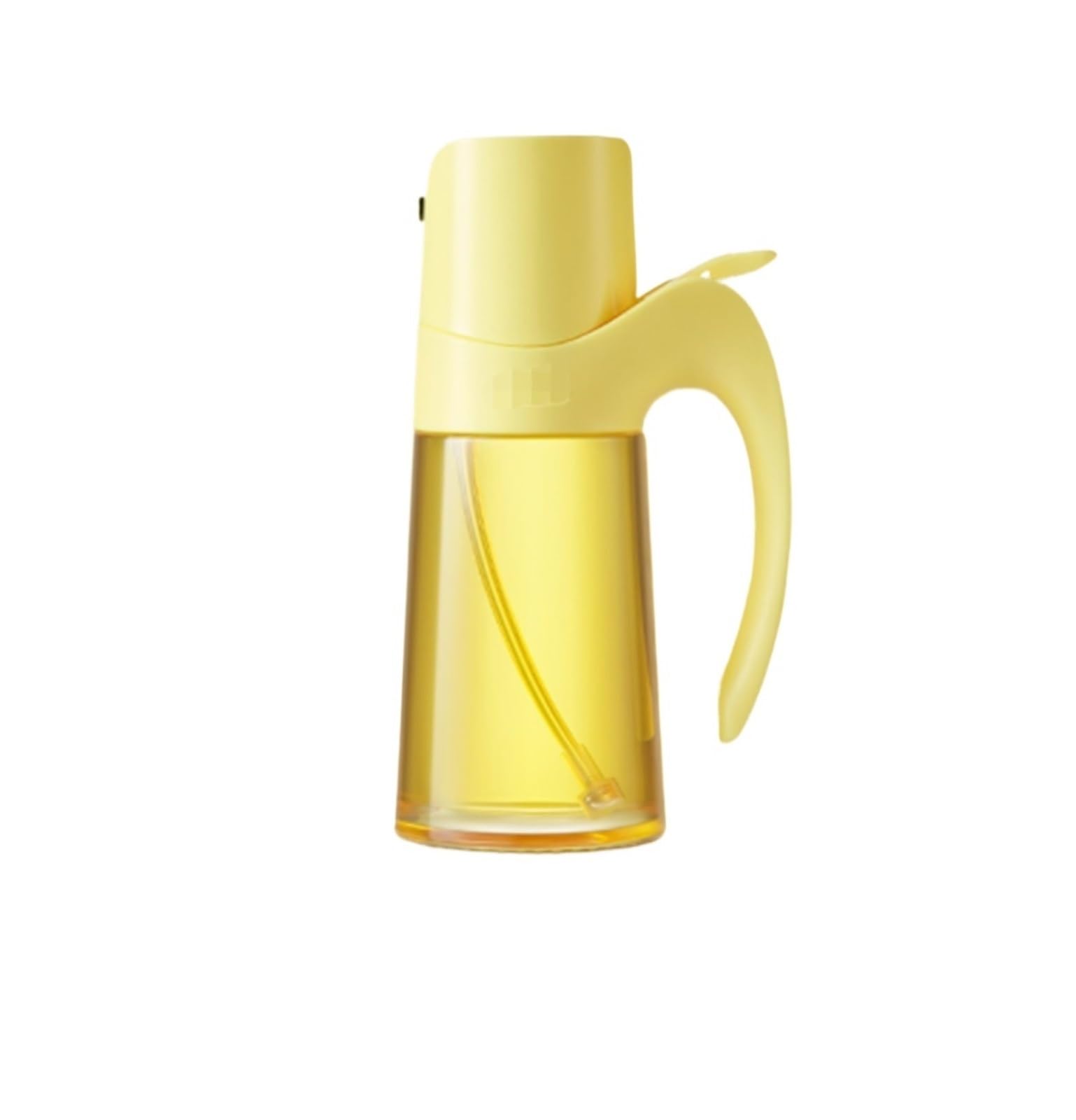 Dozownik do Oleju Kuchennego Szklana Butelka Z Rozpylaczem Oleju Typu Push, Odpowiednia Do Sałatek, Grillowania, Smażenia I Na Powietrzu Dozownik Octu i Oleju(Yellow)
