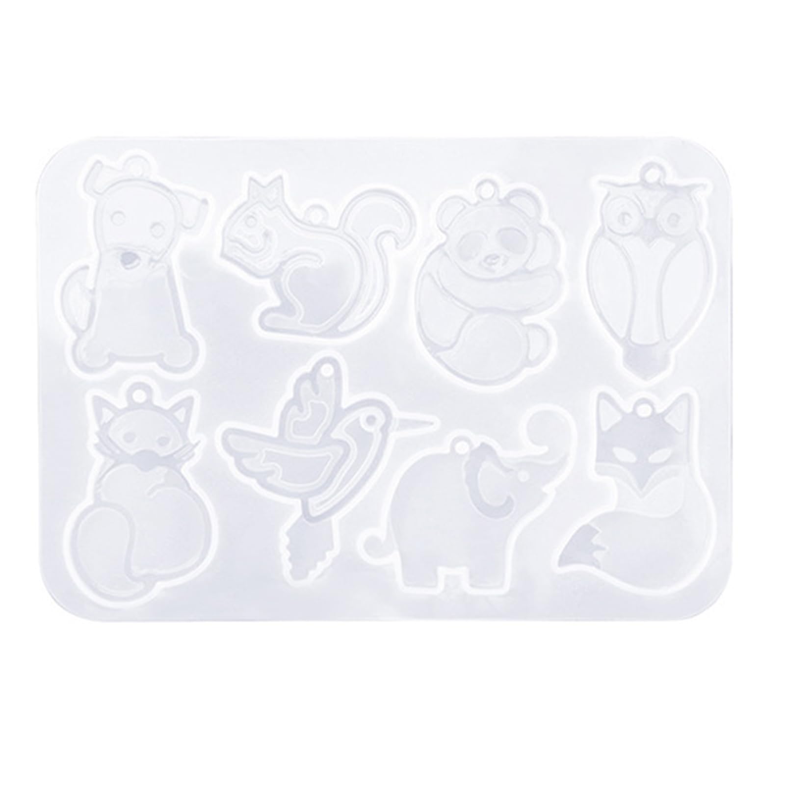 Maxtonser Epoxy Shells Mold Fruit Animal Series Earrings Pendant Mold Phone Keychain Pendant Silicone Mold for Decor
