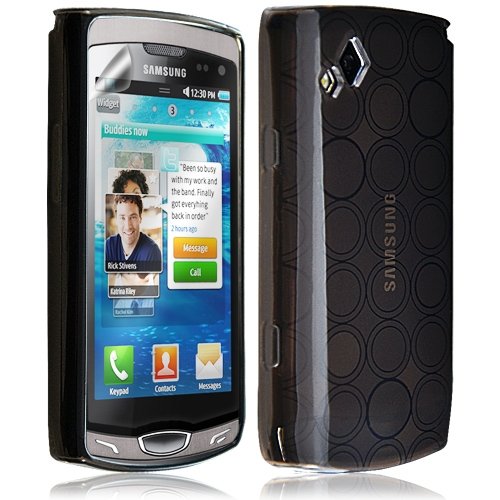 Seluxion - Housse étui Coque Gel Hydro pour Samsung Wave 2 S8530 Couleur Noir