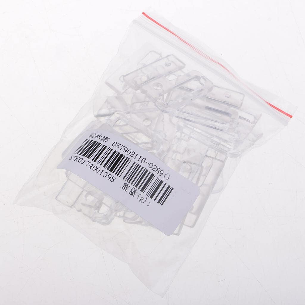 MERISHOPP® 10 Sets Bra Clip Swimwear Clickers Bikini Front Closure Buckle Clips Clear|Crafts | Sewing | Closures & Connectors |10 Sets Abs Bra Clip 1