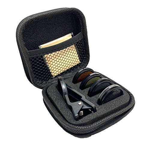 Yaregelun Aquarium Smartphone Camera Lens Filter 4 in 1 Kit Yellow Orange Lens Filter for Coral Reef Aquarium Photography