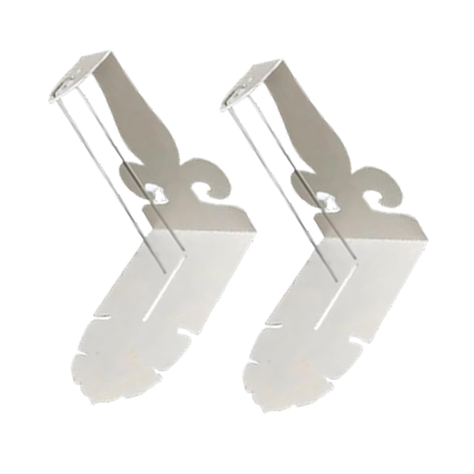 Évitez les taches de rouille : lot de 2 supports de pots de fleurs stables en acier inoxydable