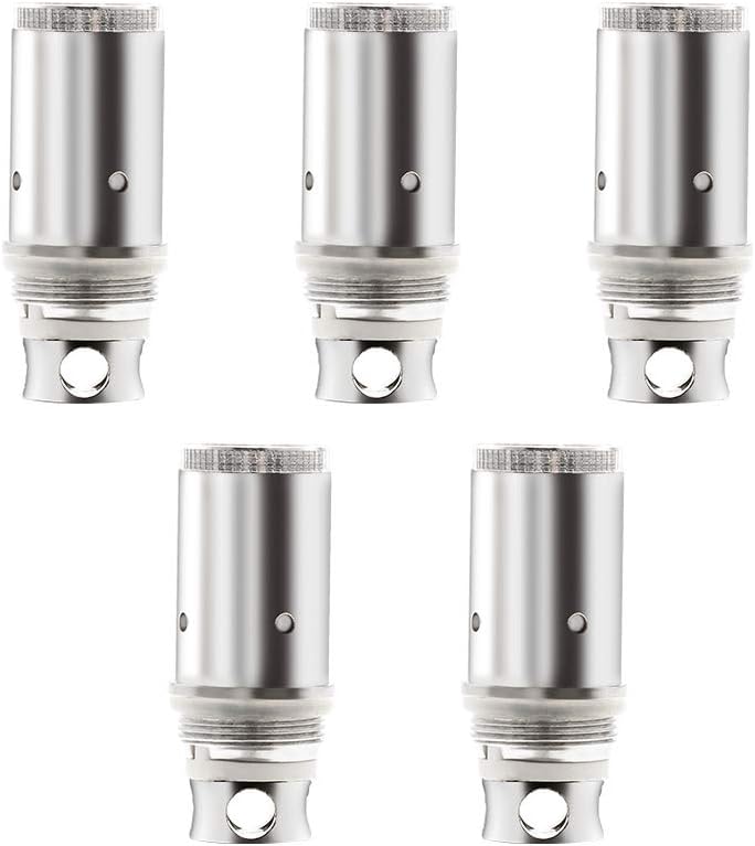 Coils for E Cig, Replacement Coil for Yumapuff Paladin,Falcon,Vulcan, 5-Pcs, 0.5ohm, E Cigarette Vape Coil Kit,No E Liquid, Nicotine Free (Silver)