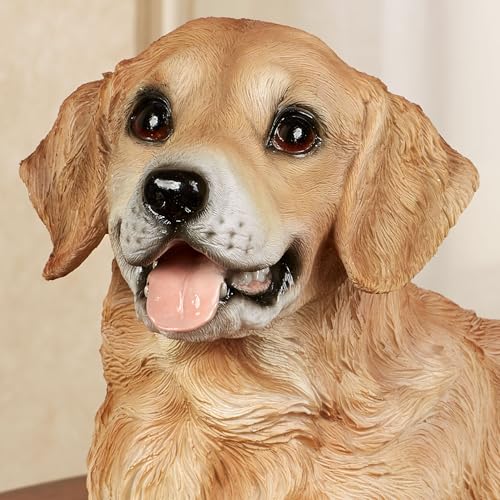 Escultura realista perro Golden Retriever miniatura 4