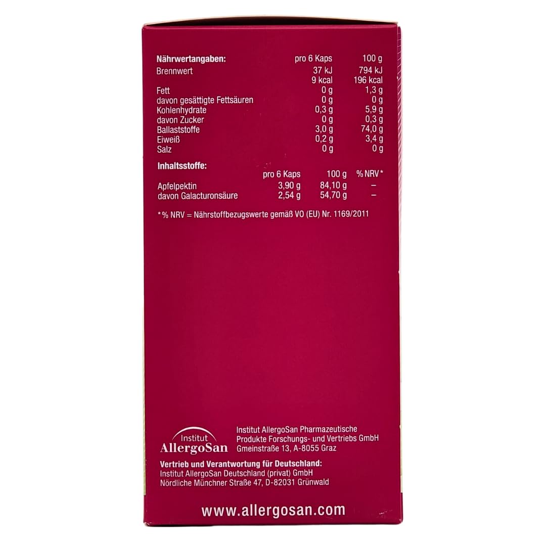 OMNi-LOGiC Apfelpektin 1x 180 Kapseln I Quillt im Magen und Darm auf I wertvolle Ballaststoffe für Darmbakterien I für eine gesunde Darmflora und Verdauung I Spar-Set plus Pharma Perle give-away
