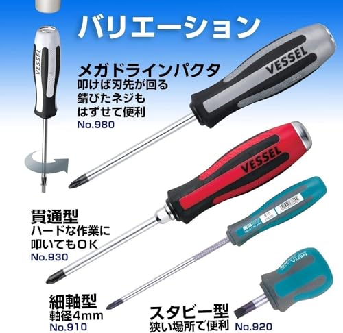 Image of Vessel Megadora Normal Screwdriver -8 x 150 900