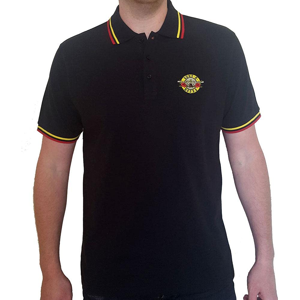 Guns N Roses 'Classic Logo' (Black) Polo Shirt (xx-Large)