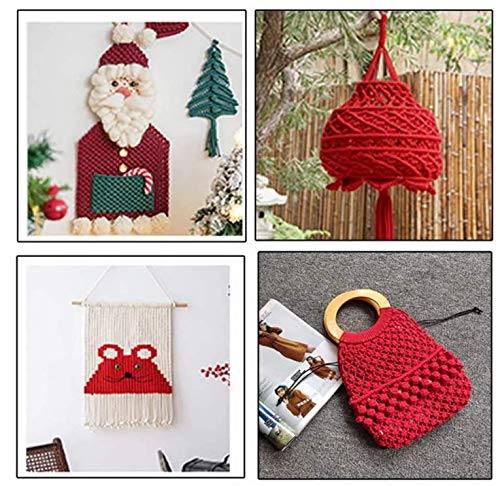 WYMAODAN Corda in cotone macramè naturale da 90 m