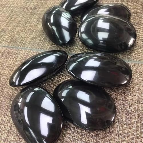 Obsidiana arcoíris de alta pureza en piedra de palma de diseño 5