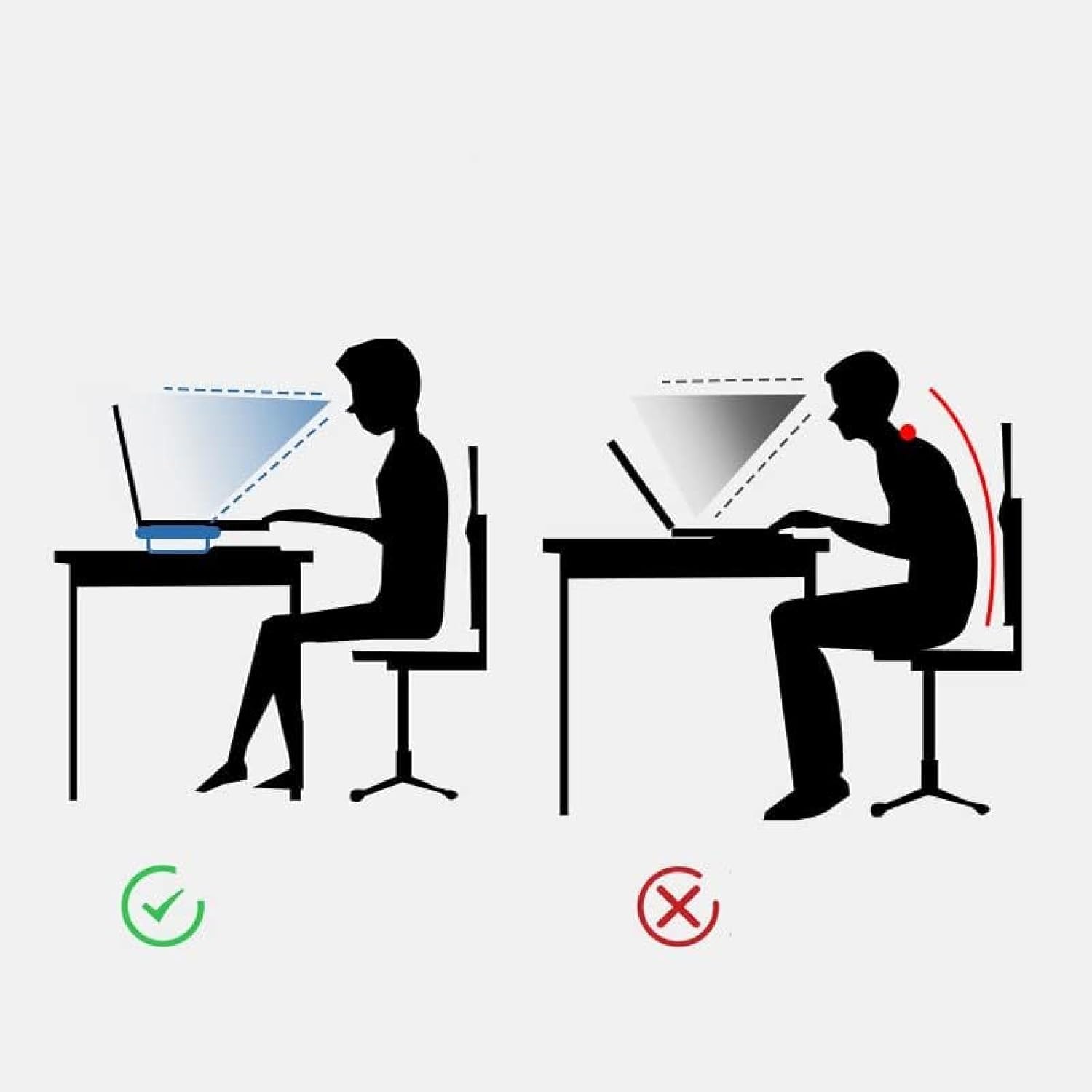 Supporto per Monitor in Legno Massello, Supporto Universale per Monitor da Scrivania in Legno per Laptop, TV, Stampante, Organizer per Accessori da Ufficio, A, 60CM