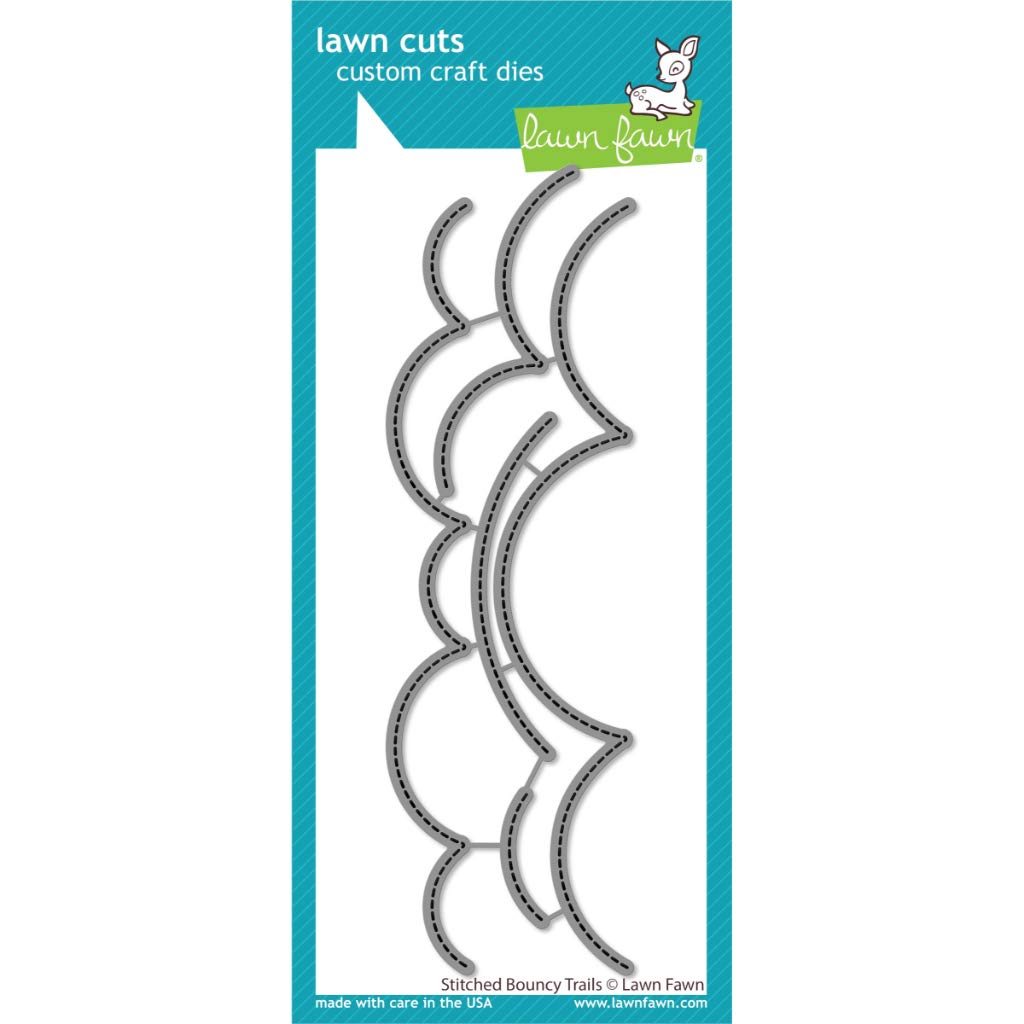 Lawn Cuts Custom Craft Die – Stitched Bouncy Trails – Fustella In Acciaio Per Sentieri Rimbalzanti Di Conigli E Rane - 4