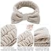 Casoty 6PCS Spa Headband and Wristbands Set,Soft Microfiber Makeup Headband with Bow & Absorbent Wrist Bands,Skincare Hair bands for Women Girls Face Washing Yoga Makeup Self-Care Gifts ﻿