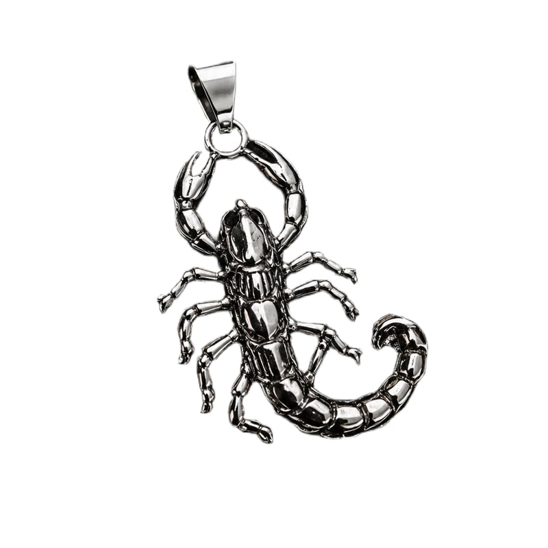 Stainless Steel Scorpion King 38X22mm Pendant Silver Plated Charm Necklace Without Chain Handmade For Men & Women Power Symbol Meaningful Jewelry |LK_SSC_0303-image-47