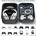 Gersker Universal Controller Case & Headset Tasche kompatibel mit PS5/PS4/Switch Pro/Xbox One/X Box Series X/S, Harte Controller Koffer für Reisen und Organizer mit Netzfach Xbox One Tasche