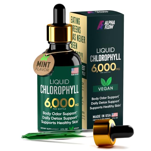 Alpha Flow Chlorophyll Liquid Drops 6000 mg...
