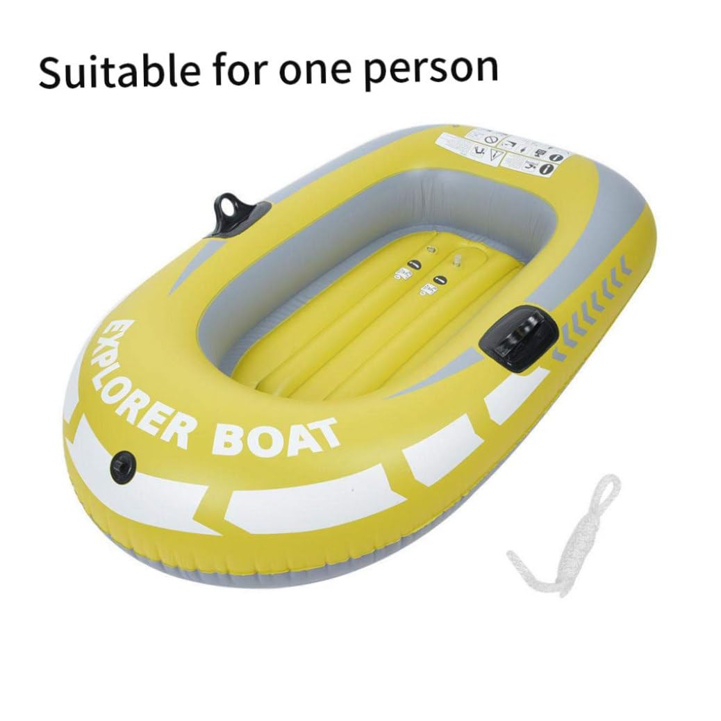Ensemble de Bateaux gonflables, Bateaux à rames épais pour Enfants, Une Personne, Jaunes, ternes